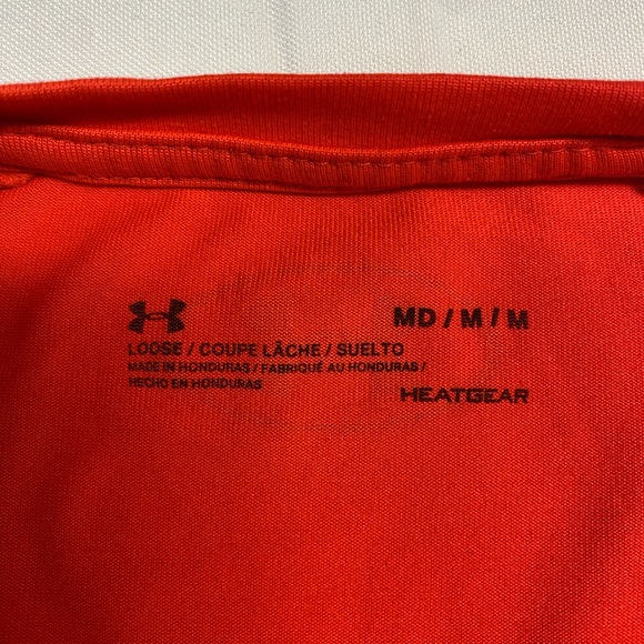 Under Armour Heat Gear Short Sleeve T Shirt Men’s Medium - Picture 3 of 3